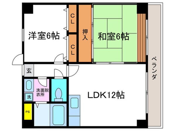 グランド－ル桂川畔の物件間取画像